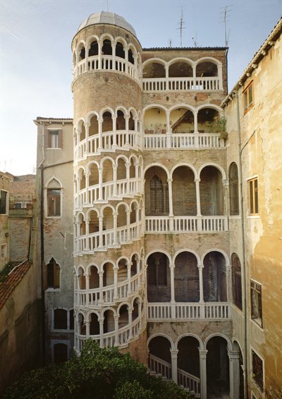 Bovolo楼梯，来自Bovolo的Palazzo Contarini 作者 未知未知