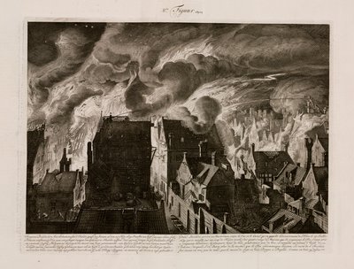 一场大火，荷兰阿姆斯特丹，1679 年 7 月 27 日 作者 不明