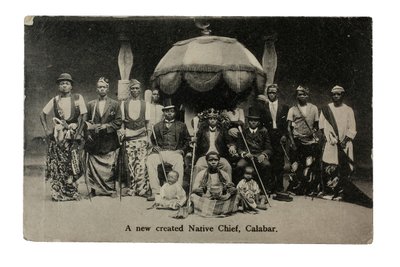 1910年左右，尼日利亚卡拉巴（Colabar）的一位新成立的土著酋长（litho） 作者 不明