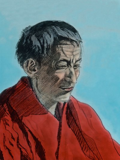 一位高贵的喇嘛 作者 未知艺术家
