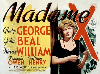 电影《X夫人》的海报来自SamWood 1947年 作者 不明