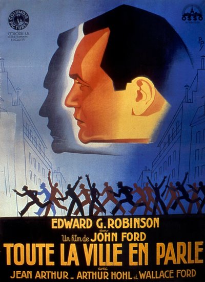 约翰-福德1935年拍摄的电影《全城热议》的照片 作者 不明