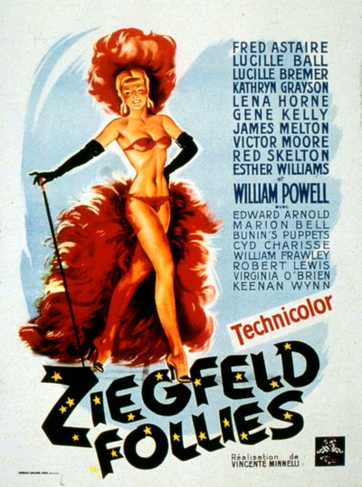 LemuelAyers与Lucille Ball合作的电影《ZIEGFELD FOLLIES》的海报 作者 不明