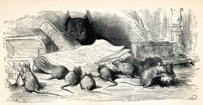 根据古斯塔夫·多尔 (Gustave Dore) 的作品《拉封丹的寓言》，出自 1885 年出版的《古斯塔夫·多尔的生活与回忆》(Life and Reminiscences of Gustave Dore) 作者 不明