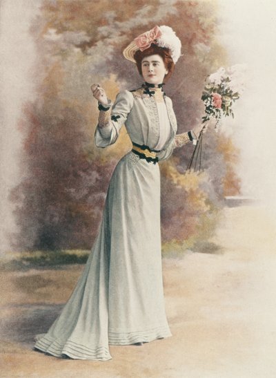 Rouff 设计的午后礼服，选自 1901 年 7 月《Les Modes》的时装版 作者 未知艺术家