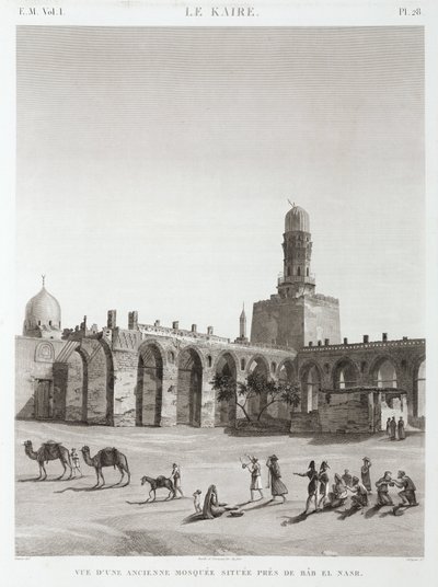 Bab el-Nasr 附近的一座古老清真寺，埃及开罗，约 1798 年 作者 不明