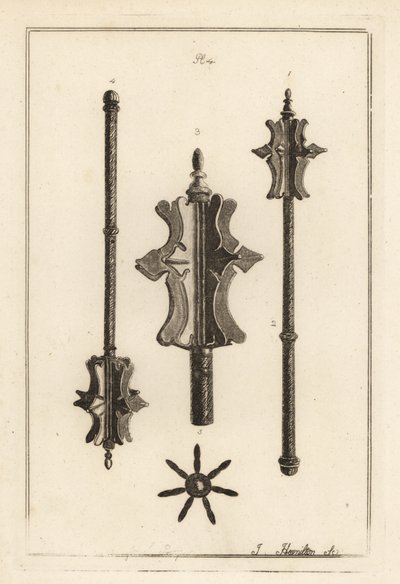 Ancient iron mace in the collection of Gustavus Brander 作者 不明