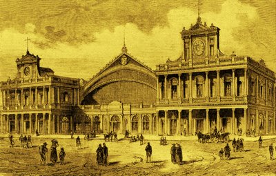柏林安哈尔特火车站，约 1880 年 作者 未知艺术家