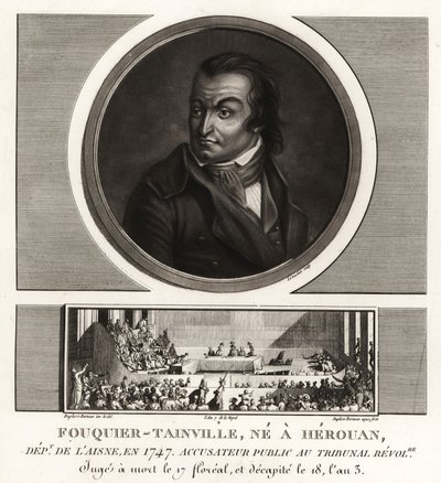 Antoine Quentin Fouquier-Tainville，革命法庭检察官，1795 年被送上断头台 作者 不明