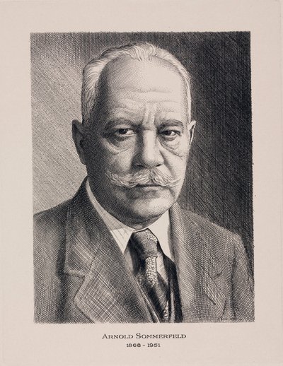 阿诺德·索末菲 (Arnold Sommerfeld)，德国物理学家，c 1930 作者 不明