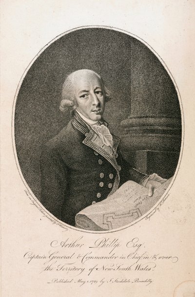阿瑟-菲利普，英国海军指挥官，约1789年 作者 不明