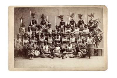 阿散蒂集团讲座，德国1890年代（黑白照片）。 作者 不明