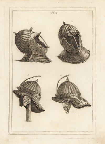 Bar helmet 1,2, and Duke of Monmouth