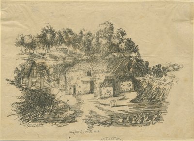 Biddulph-Knypersley Mill：石版画 作者 不明