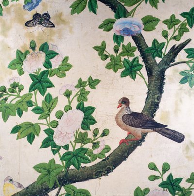 鸟类壁纸，约 1840 年 作者 未知艺术家