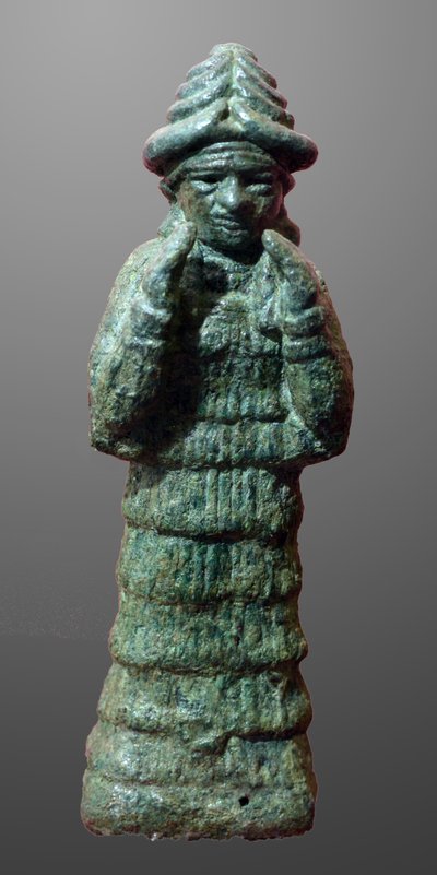守护神拉玛铜像，美索不达米亚，约前2035-1794年 作者 不明