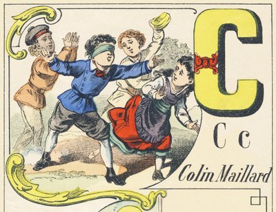 C：colin-maillard-游戏字母，c.1890年（图示） 作者 不明