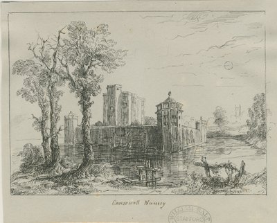 Caverswall Castle：水墨素描，nd [？19th cent] 作者 不明