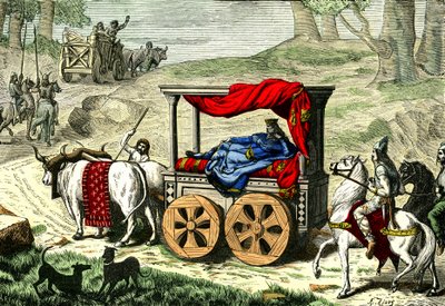 高卢国王的战车，约 1850-86 年（插图） 作者 未知艺术家