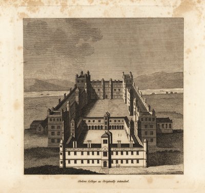Chelsea College as originally intended by King James I 作者 不明