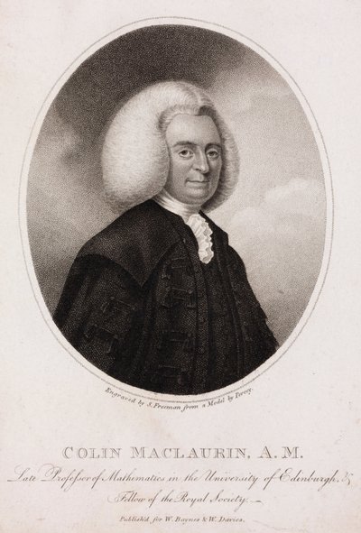麦劳林，苏格兰数学家和物理学家，约1740年代 作者 不明