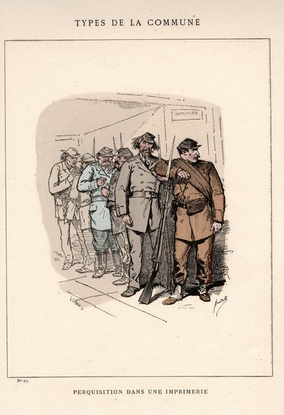 巴黎公社：SEARCH 跟随 IN UNE PRINTERIE (27) in “” Les Communeux 作者 不明