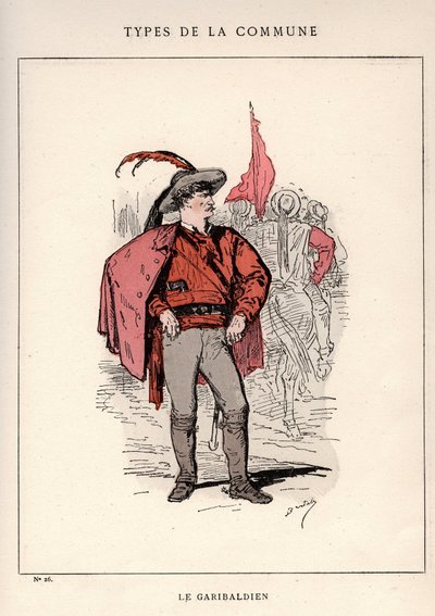 巴黎公社：LE GARIBALDIEN (26) 在《Les Communeux》中的服装 作者 不明