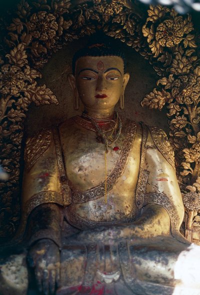 加德满都谷地斯瓦扬布纳特（猴庙），带佛像的地下室（联合国教科文组织世界遗产名录 作者 未知艺术家