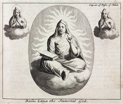 Dalai Lama Mulungu Wosakhoza kufa, c 1700 作者 不明