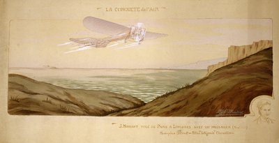 航空业的开始：1910 年 8 月 17 日，John Moisant 驾驶他的机械师驾驶他的两座 Bleriot 飞机，在英吉利海峡进行了第一次客运 作者 不明