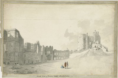 达德利城堡：棕褐色水洗图，ND [c 1790] 作者 不明