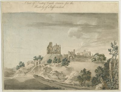 达德利城堡：水彩画，nd [？18th cent] 作者 不明