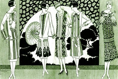 时尚：1925 年 5 月的礼服 作者 未知艺术家