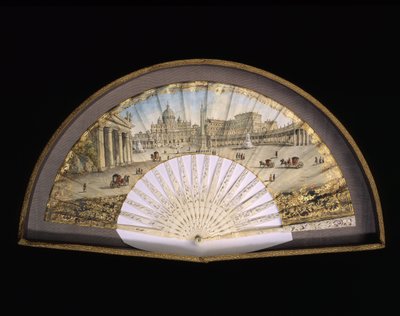 镶金纸的栅栏模型装饰着一幅水粉画，代表着大旅行的目的地，通常是18和19世纪的艺术家和知识分子在年轻时在地中海国家的实际旅行，为他们的 作者 不明