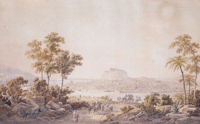 接近希腊雅典市的数字，约1800年 作者 不明