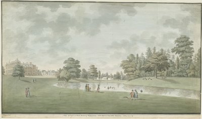 Fisherwick Hall：水彩画，1786年 作者 不明
