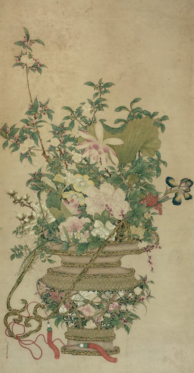 十八世纪至四十九世纪清朝的四季花 作者 不明