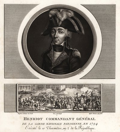 弗朗索瓦-亨利奥，雅各宾派领导人，巴黎国民警卫队总司令，1794年被处决 作者 不明