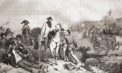 1849 年罗马围城期间加里波第在意大利 作者 未知艺术家