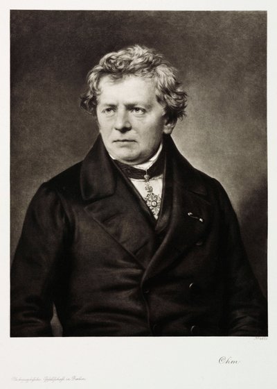 Georg Simon Ohm，德国物理学家，c 1840 作者 不明