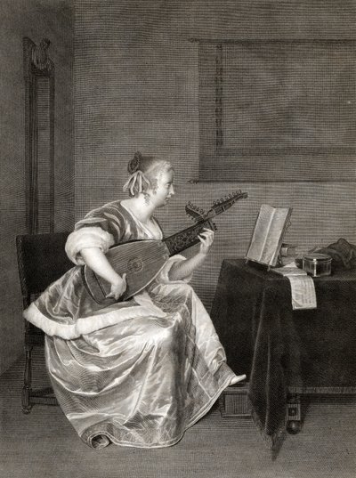Gerard Ter Borch，“曼陀林学生”。 作者 不明