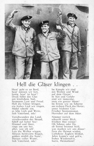 Glaeser klingen的地狱，明信片（平版）。 作者 不明