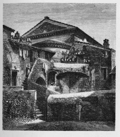 古罗马的历史。 1872 年的罗马版画 作者 不明