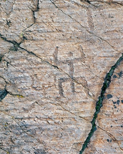 人像，纳夸内国家岩画公园的岩雕（联合国教科文组织世界遗产名录 作者 未知艺术家
