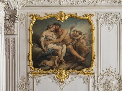 赫拉克勒斯和赫柏的处女膜。 Charles Tremolieres (1703-1739) 的绘画。 太子的房间。 巴黎苏比斯酒店 作者 不明