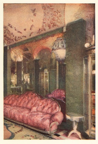 1928 年巴黎和平街 Richard Hudnut 商店的内部（印刷品） 作者 未知艺术家