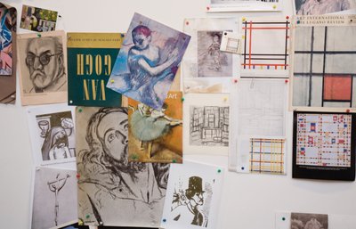 RB Kitaj的住宅和工作室内部，美国洛杉矶，2007年（照片） 作者 不明