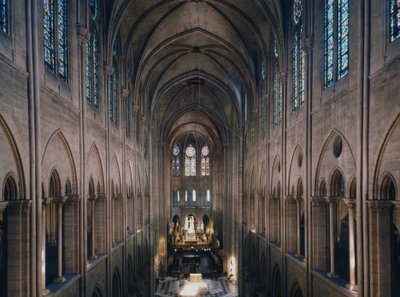 巴黎圣母院大教堂，巴黎 4. 1160 年建造，Viollet Le Duc 修复 作者 未知艺术家
