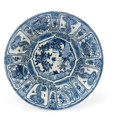 万历时期大型“克拉克瓷”碟，1573-1619年 作者 不明
