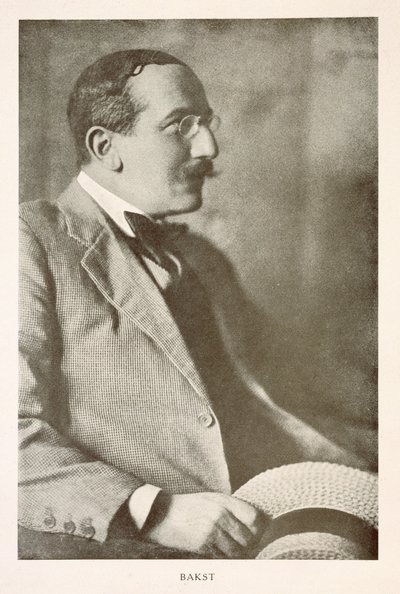 Leon Bakst (1866-1924)，俄罗斯画家，肖像照片（黑白照片） 作者 不明